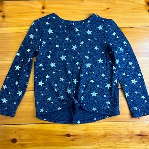 Kids Knit Sweater with Star Print - Size 6/7